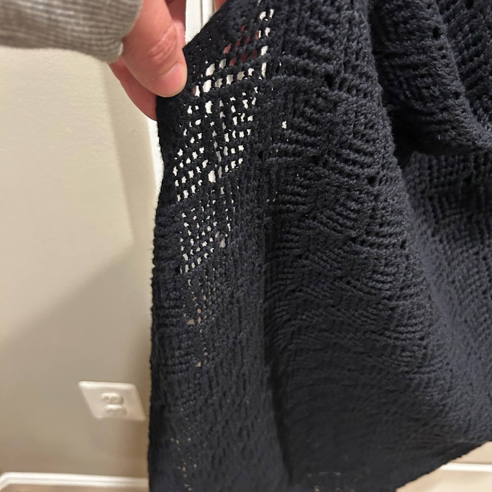 Sleeveless Navy Maxi Knit Dress - Picture 5 of 6